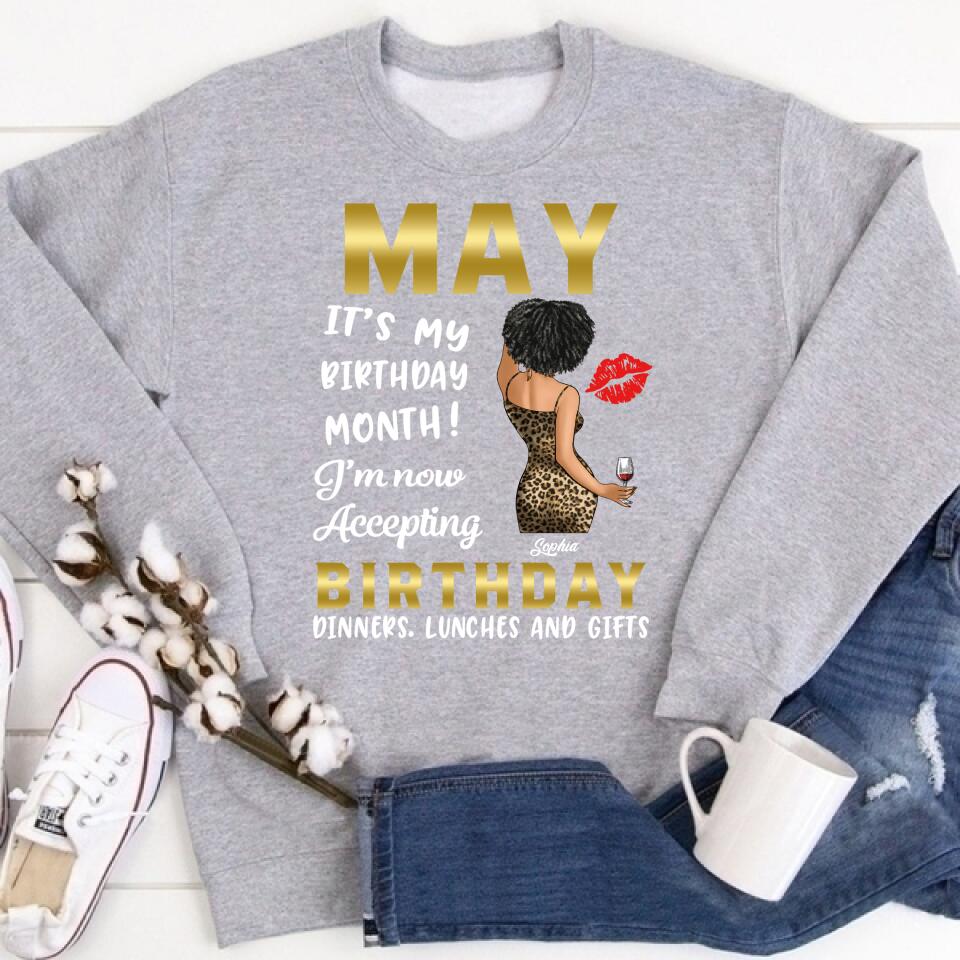 May Birthday Shirt, Custom Birthday Shirt, Queens Born In  May, May Birthday Gifts,  May Birthday Gifts