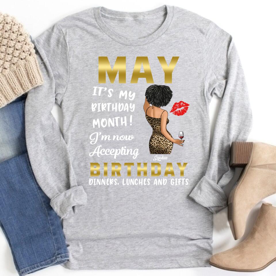 May Birthday Shirt, Custom Birthday Shirt, Queens Born In  May, May Birthday Gifts,  May Birthday Gifts