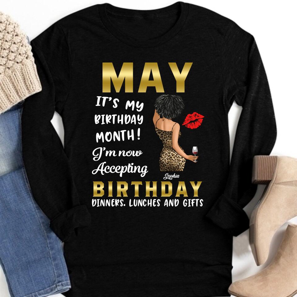 May Birthday Shirt, Custom Birthday Shirt, Queens Born In  May, May Birthday Gifts,  May Birthday Gifts