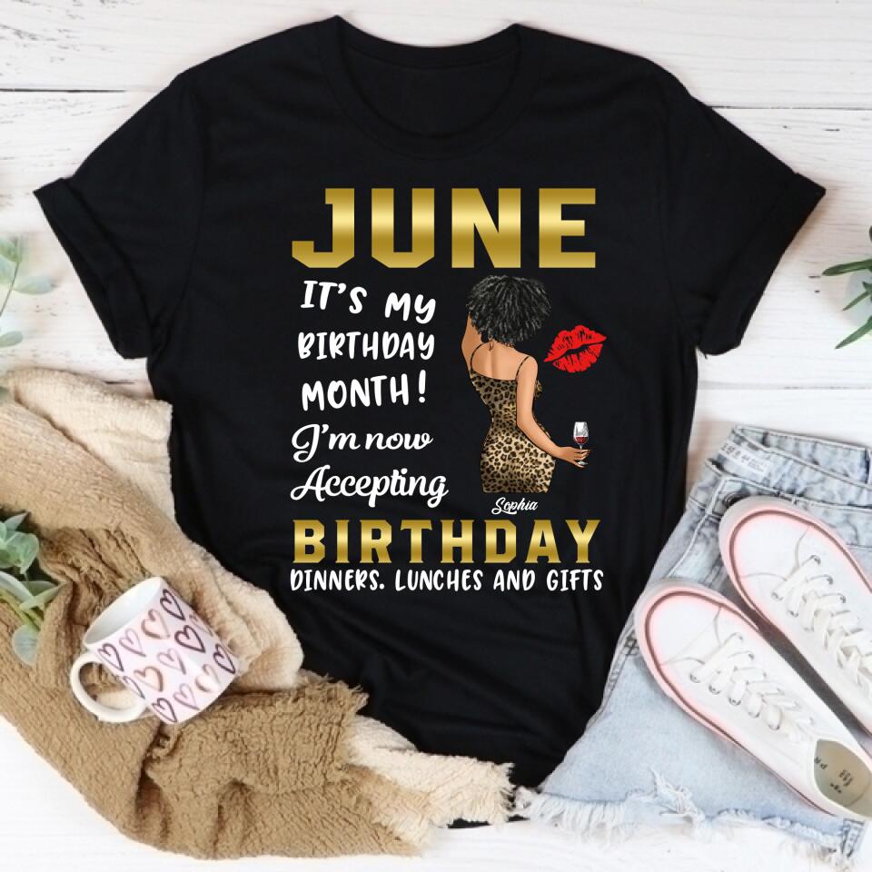 June Birthday Shirt, Custom Birthday Shirt, Queens Born In June, June Birthday Shirts For Woman, June Birthday Gifts
