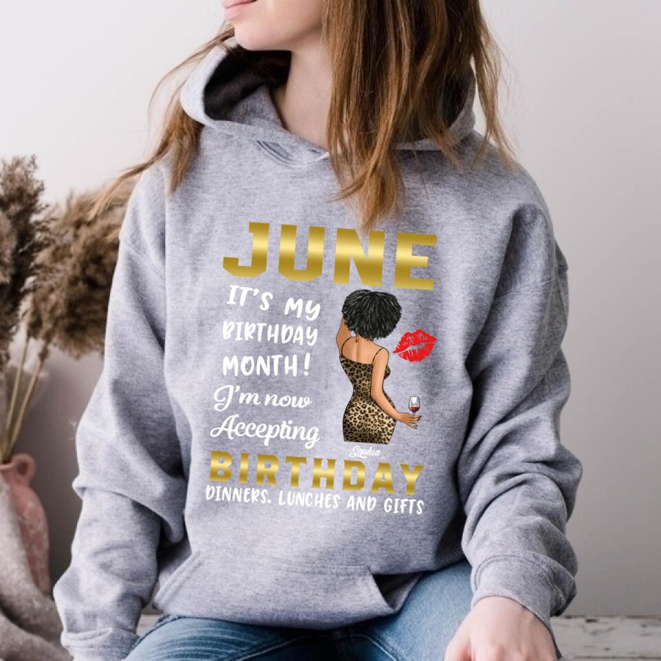 June Birthday Shirt, Custom Birthday Shirt, Queens Born In June, June Birthday Shirts For Woman, June Birthday Gifts