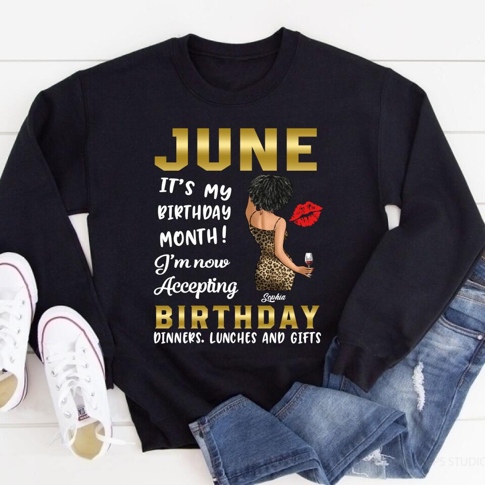 June Birthday Shirt, Custom Birthday Shirt, Queens Born In June, June Birthday Shirts For Woman, June Birthday Gifts