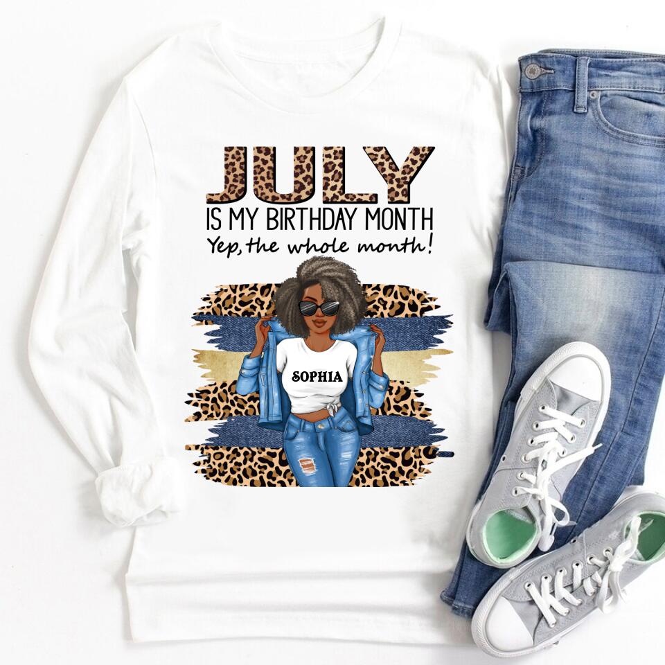 July Birthday Shirt, Custom Birthday Shirt, Queens Born In July, July Birthday Shirts For Woman, July Birthday Gifts