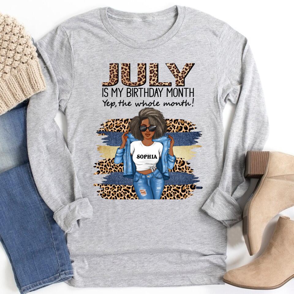 July Birthday Shirt, Custom Birthday Shirt, Queens Born In July, July Birthday Shirts For Woman, July Birthday Gifts