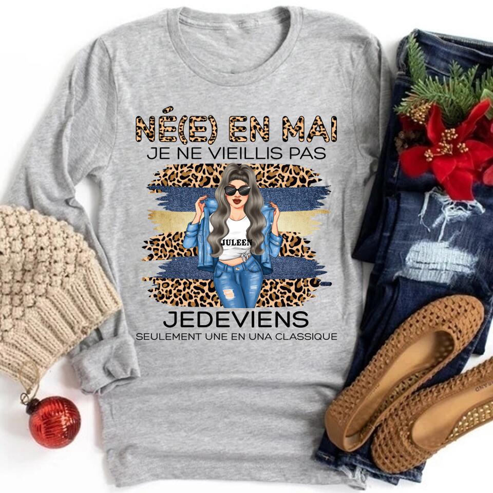Chemise D&#39;anniversaire De Mai, Chemise D&#39;anniversaire Personnalisée, Reines Nées En Mai, Cadeaux D&#39;anniversaire De Mai, Chemises De Mai Pour Les Femmes