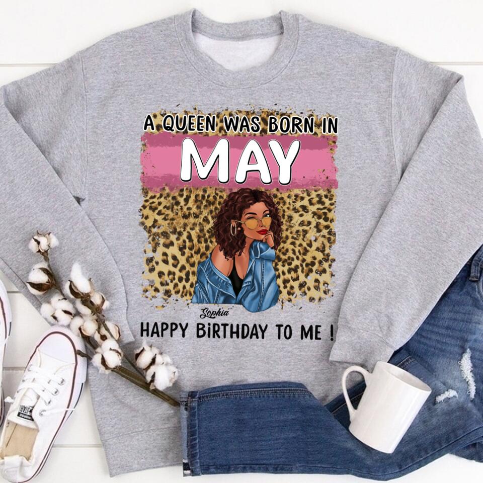 May Birthday Shirt, Custom Birthday Shirt, Queens Born In May, May Birthday Gifts, May Shirts For Woman