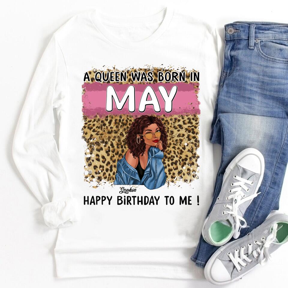 May Birthday Shirt, Custom Birthday Shirt, Queens Born In May, May Birthday Gifts, May Shirts For Woman