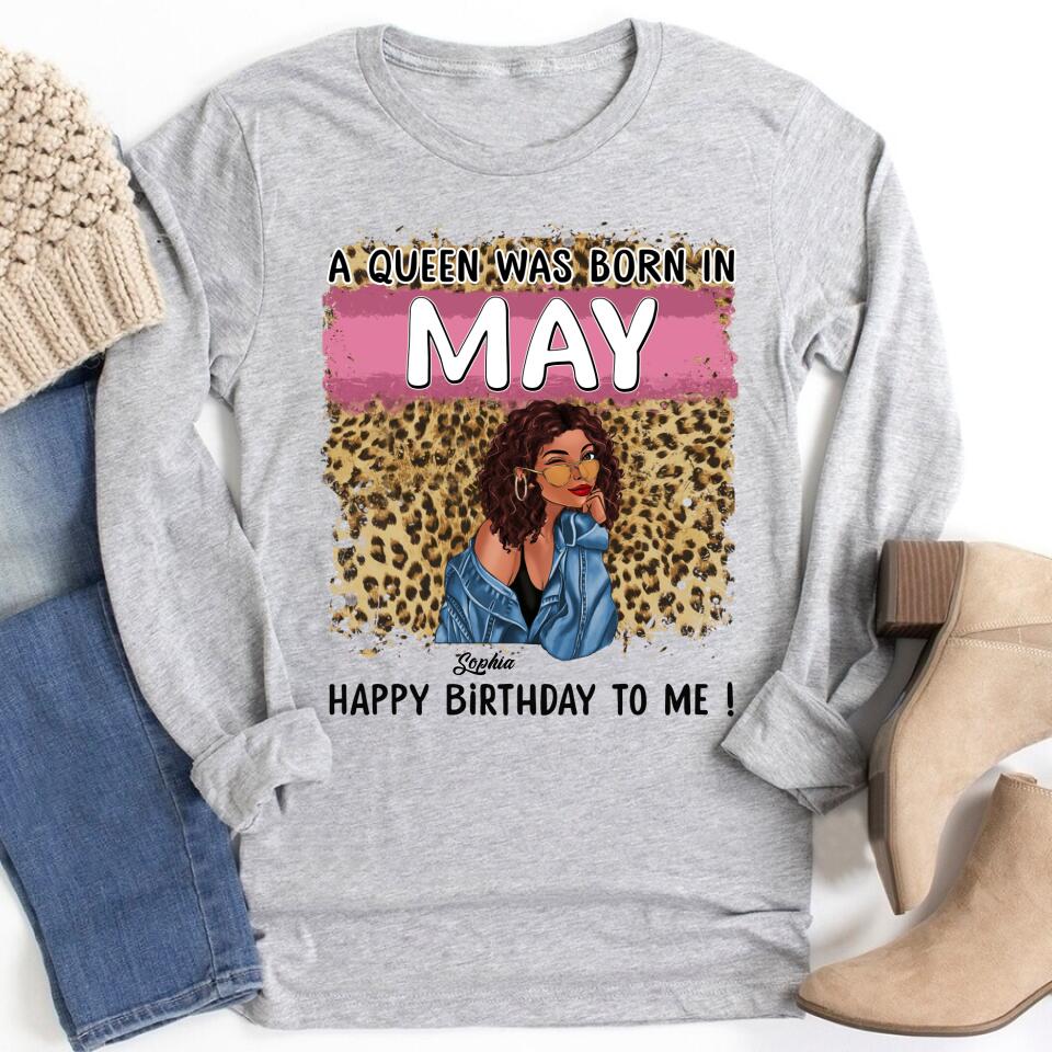 May Birthday Shirt, Custom Birthday Shirt, Queens Born In May, May Birthday Gifts, May Shirts For Woman