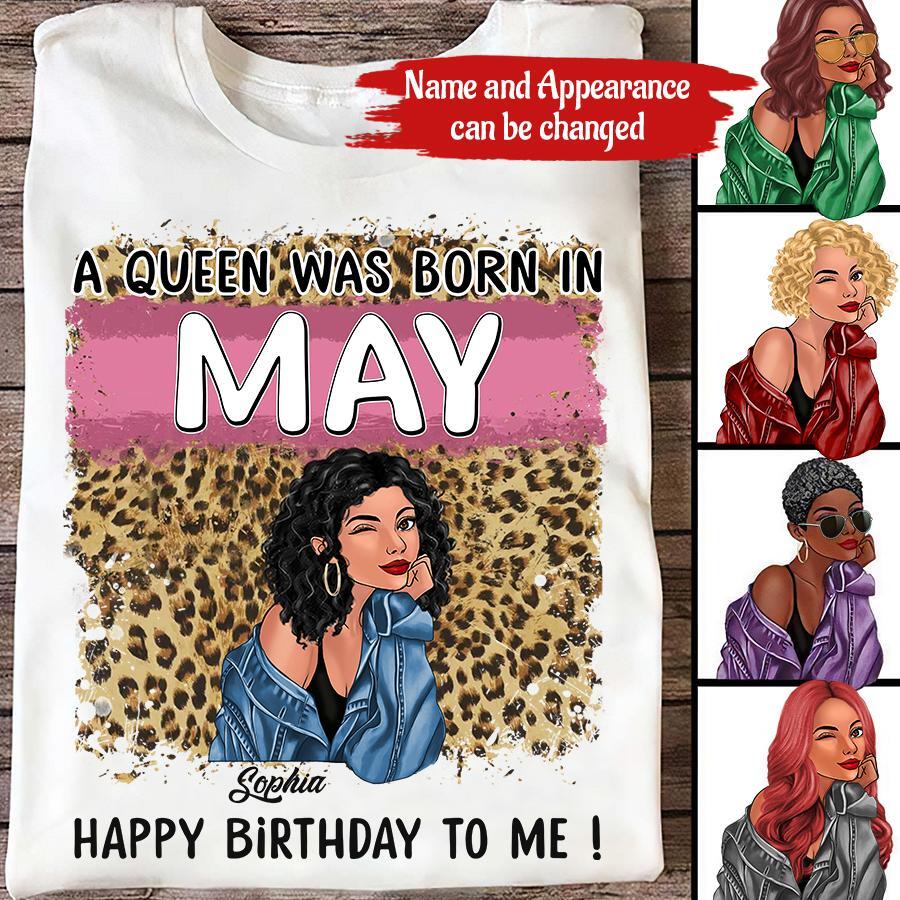 May Birthday Shirt, Custom Birthday Shirt, Queens Born In May, May Birthday Gifts, May Shirts For Woman