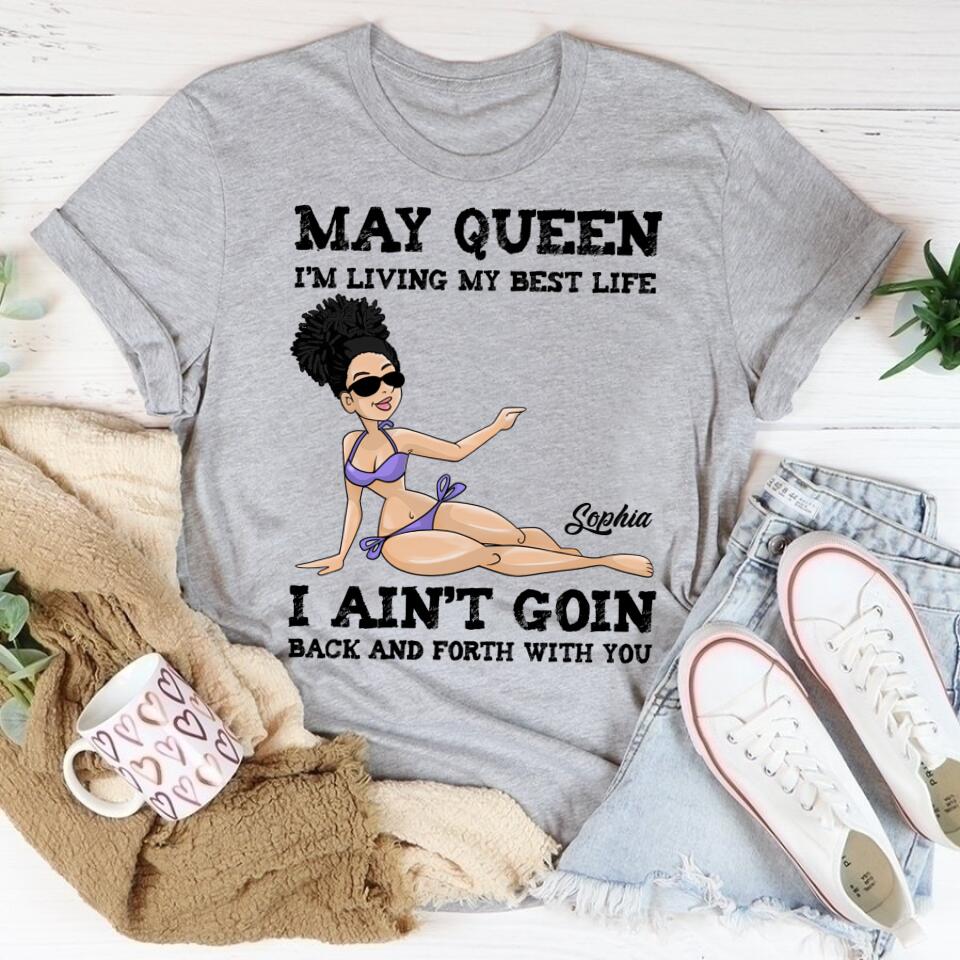 May Birthday Shirt, Custom Birthday Shirt, Queens Born In May, May Birthday Gifts, May Shirts For Woman