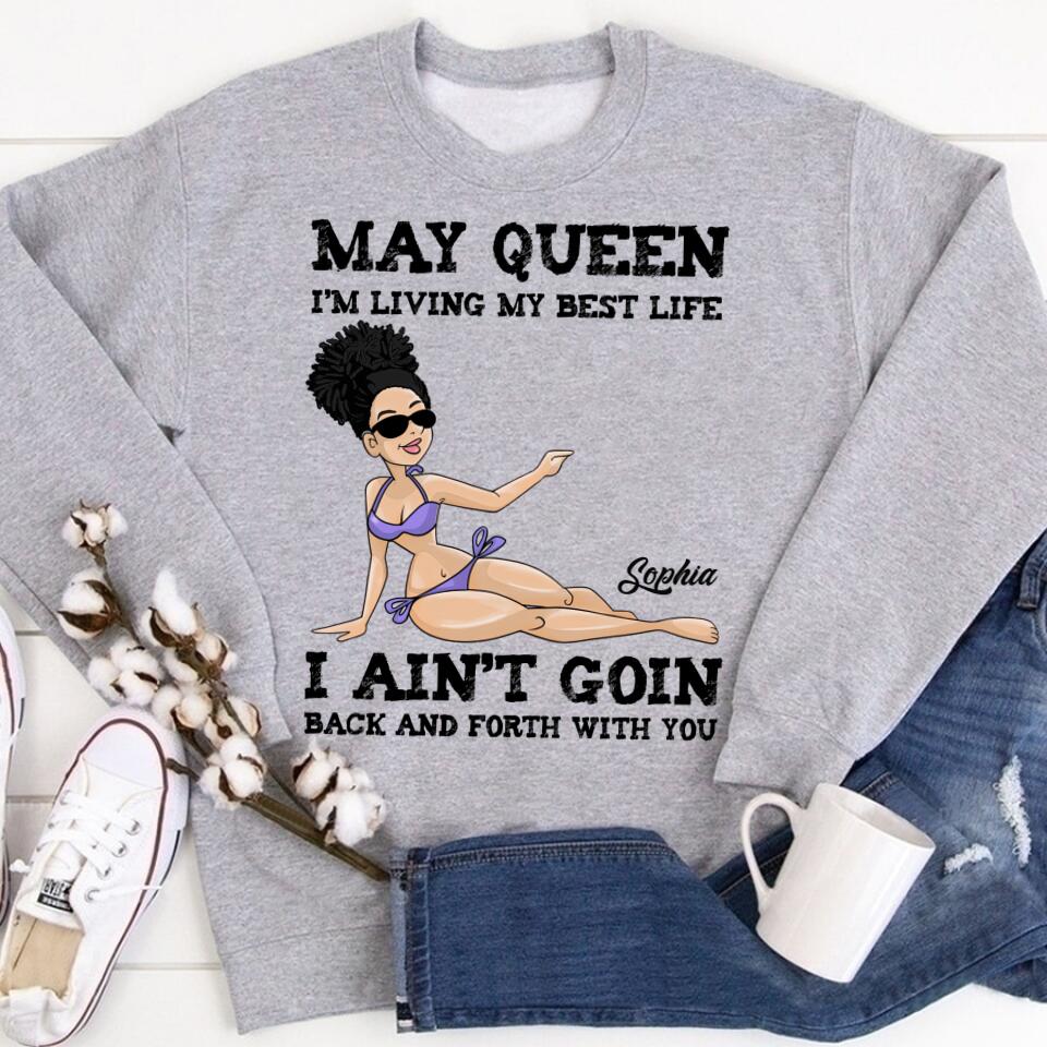 May Birthday Shirt, Custom Birthday Shirt, Queens Born In May, May Birthday Gifts, May Shirts For Woman