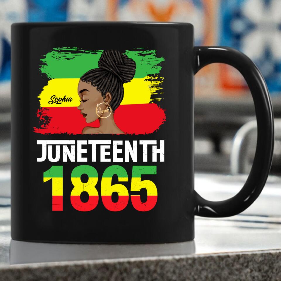 Juneteenth Shirt, Custom Juneteenth Shirt, Juneteenth Is My Independence Day Black Women 4th Of July T-Shirt