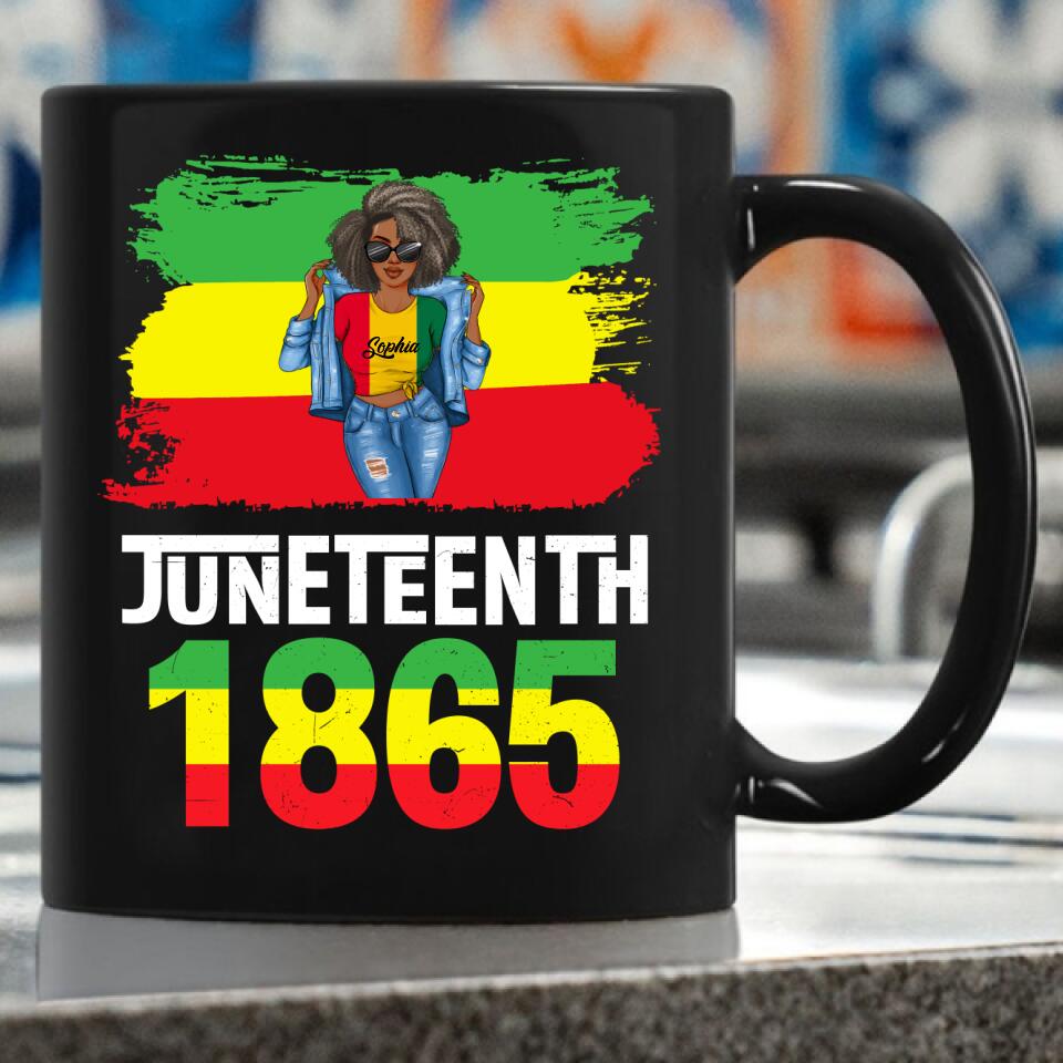 Juneteenth Shirt, Custom Juneteenth Shirt, Juneteenth Is My Independence Day Black Women 4th Of July T-Shirt