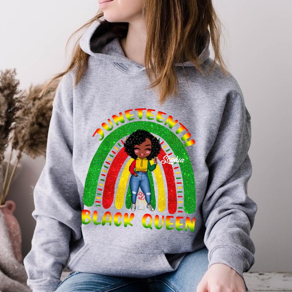 Juneteenth Shirt, Custom Juneteenth Shirt, Juneteenth Black African American Cute Women Teens Girls T-Shirt