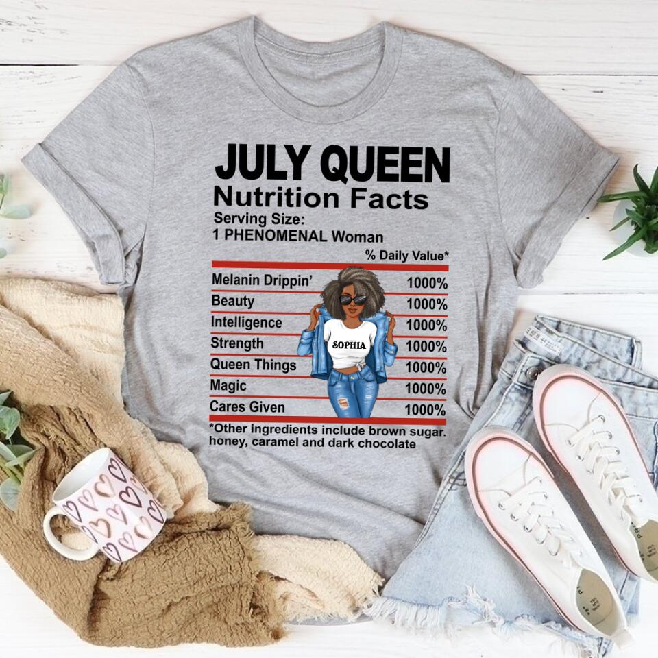 July Birthday Shirt, Custom Birthday Shirt, Queens Born In July, July Birthday Shirts For Woman, July Birthday Gifts, July Is My Birthday Month, Yep The Whole Month