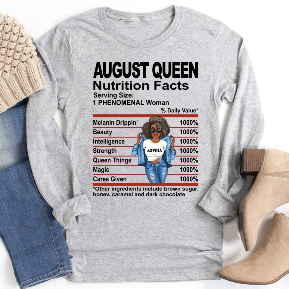August Birthday Shirt, Custom Birthday Shirt, Queens Born In August, August Birthday Shirts For Woman, August  Birthday Gifts, August Is My Birthday Month, Yep The Whole Month