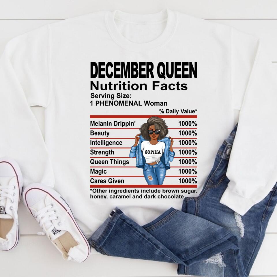 December Birthday Shirt, Custom Birthday Shirt, Queens Born In December , December  Birthday Shirts For Woman, December Birthday Gifts, December Is My Birthday Month, Yep The Whole Month