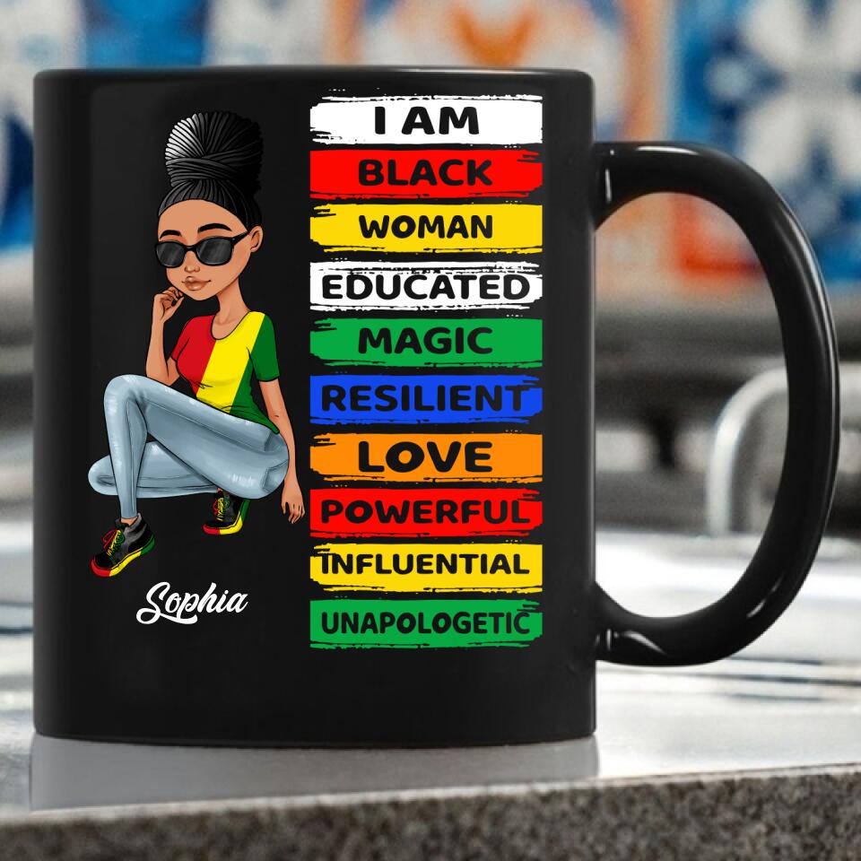 Juneteenth Shirt, Custom Juneteenth Shirt, I'm Black Woman - African American Women Pride Juneteenth T-Shirt