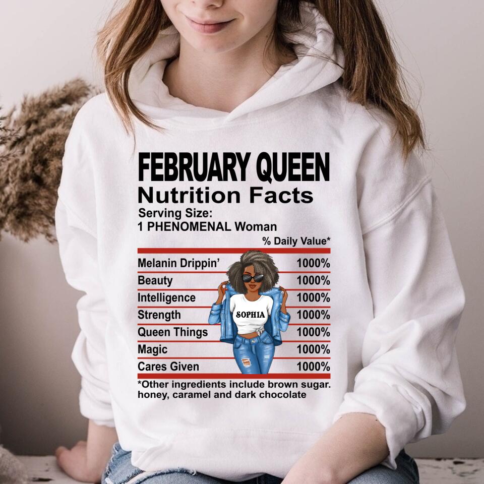 February Birthday Shirt, Custom Birthday Shirt, Queens Born In February  , February   Birthday Shirts For Woman, February  Birthday Gifts, February  Is My Birthday Month, Yep The Whole Month