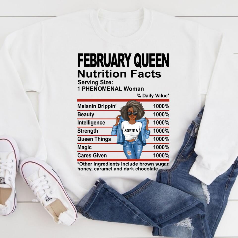 February Birthday Shirt, Custom Birthday Shirt, Queens Born In February  , February   Birthday Shirts For Woman, February  Birthday Gifts, February  Is My Birthday Month, Yep The Whole Month