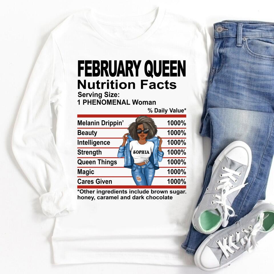 February Birthday Shirt, Custom Birthday Shirt, Queens Born In February  , February   Birthday Shirts For Woman, February  Birthday Gifts, February  Is My Birthday Month, Yep The Whole Month