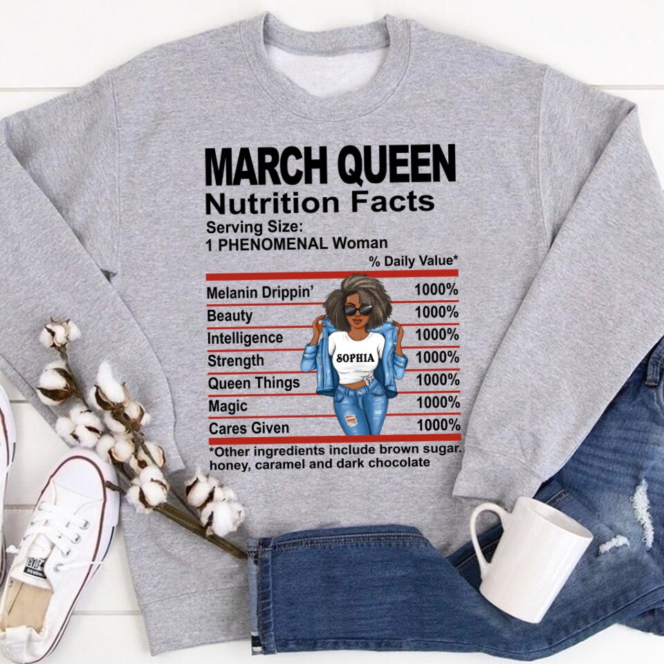 March Birthday Shirt, Custom Birthday Shirt, Queens Born In March , March Birthday Shirts For Woman, March Birthday Gifts, March Is My Birthday Month, Yep The Whole Month
