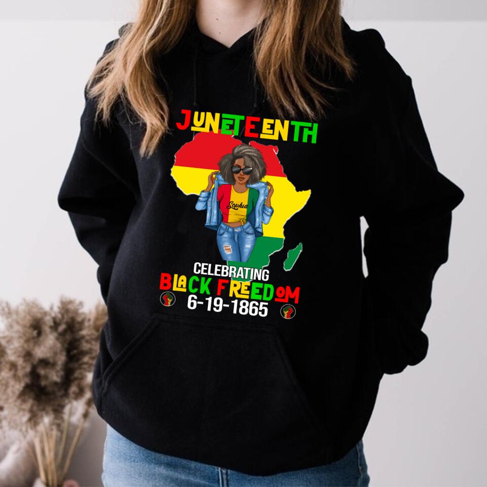 Juneteenth Shirt, Custom Juneteenth Shirt, Juneteenth Celebrate Black Freedom June 19th T-shirt