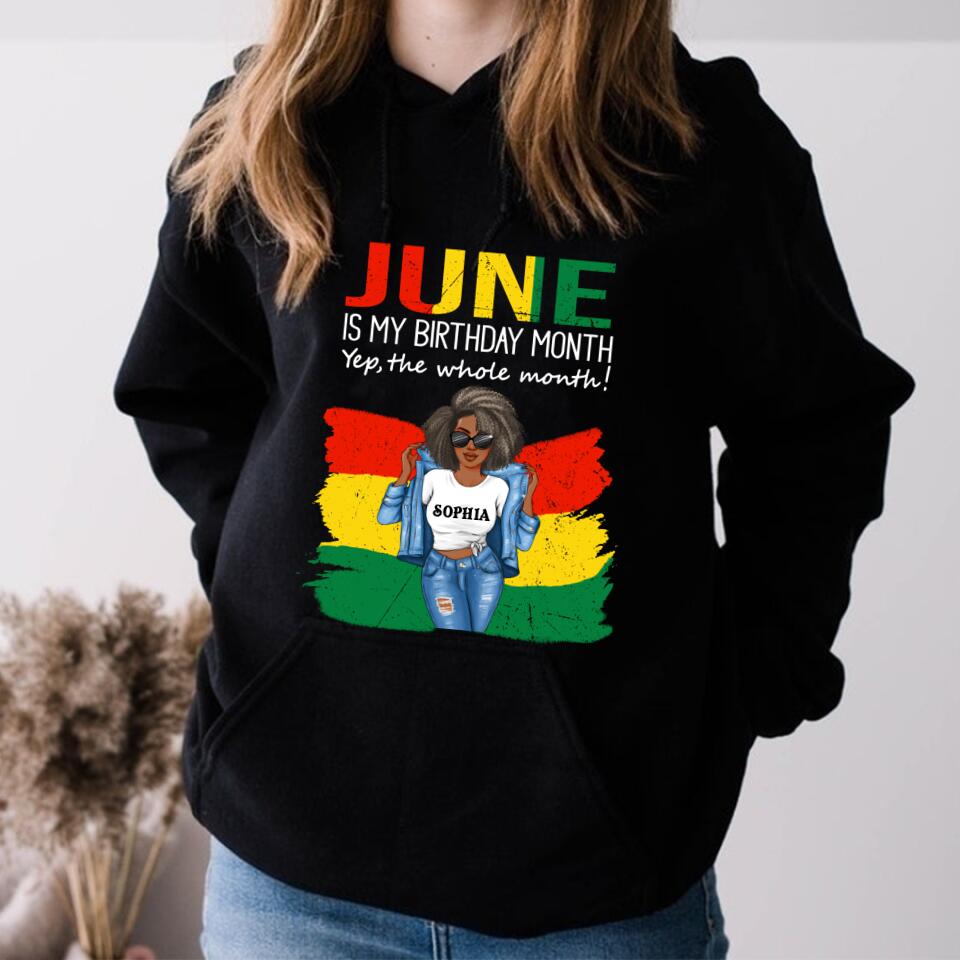 June Birthday Shirt, Custom Birthday Shirt, Queens Born In June, June Birthday Shirts For Woman, June Birthday Gifts