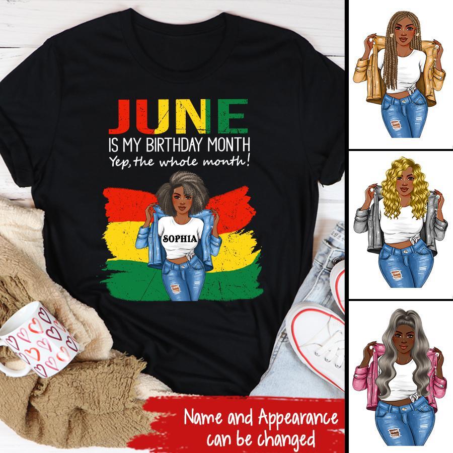 June Birthday Shirt, Custom Birthday Shirt, Queens Born In June, June Birthday Shirts For Woman, June Birthday Gifts