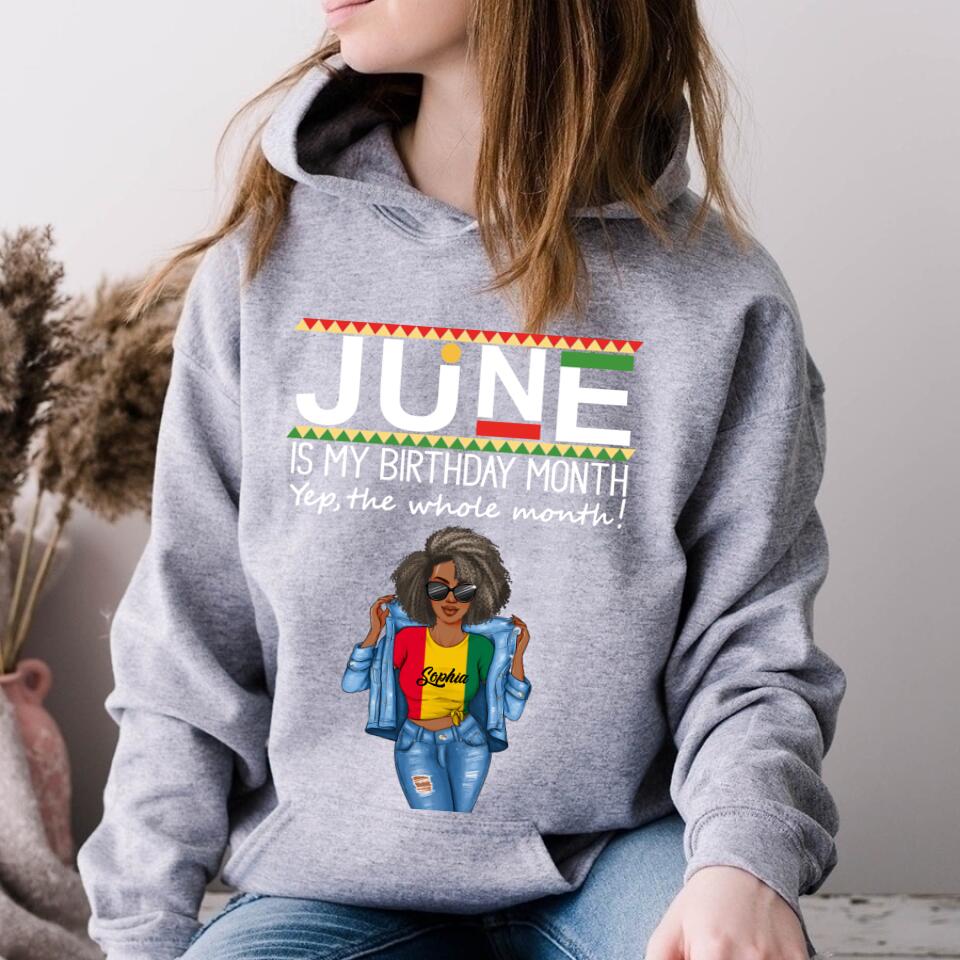 June Birthday Shirt, Custom Birthday Shirt, Queens Born In June, June Birthday Shirts For Woman, June Birthday Gifts