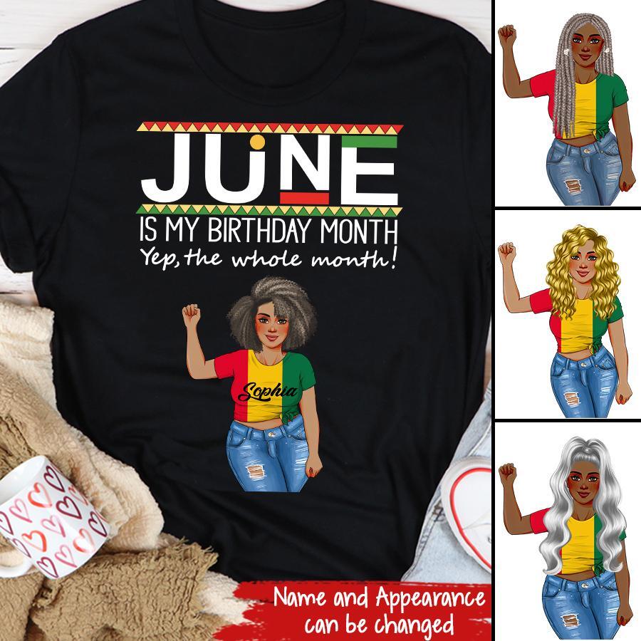 June Birthday Shirt, Custom Birthday Shirt, Queens Born In June, June Birthday Shirts For Woman, June Birthday Gifts