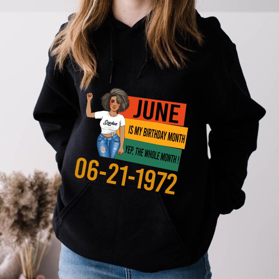 June Birthday Shirt, Custom Birthday Shirt, Queens Born In June, June Birthday Shirts For Woman, June Birthday Gifts