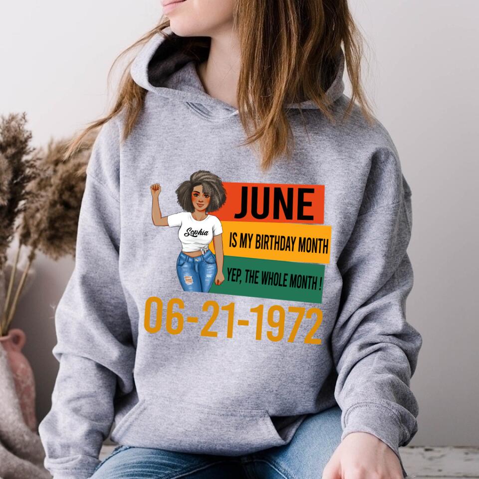 June Birthday Shirt, Custom Birthday Shirt, Queens Born In June, June Birthday Shirts For Woman, June Birthday Gifts