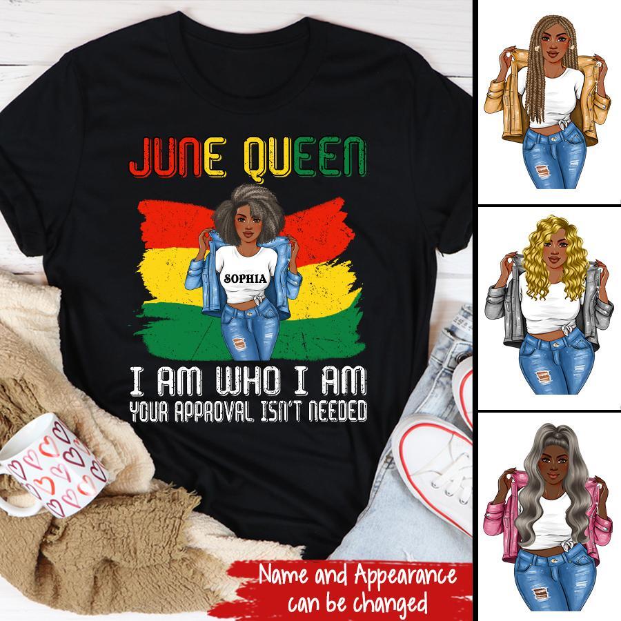 June Birthday Shirt, Custom Birthday Shirt, Queens Born In June, June Birthday Shirts For Woman, June Birthday Gifts