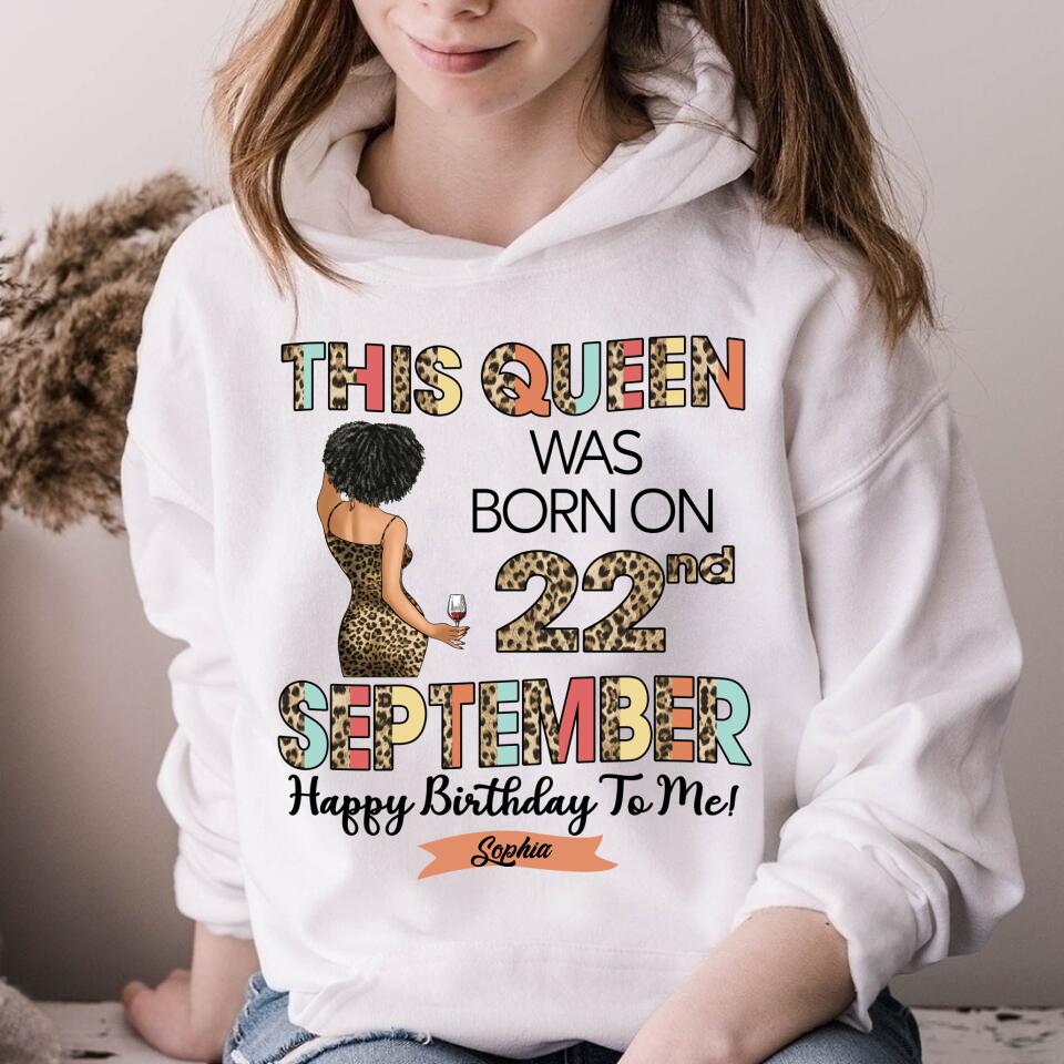 September Birthday Shirt, Custom Birthday Shirt, Queens Born In September, September Birthday Shirts For Woman, September Birthday Gifts