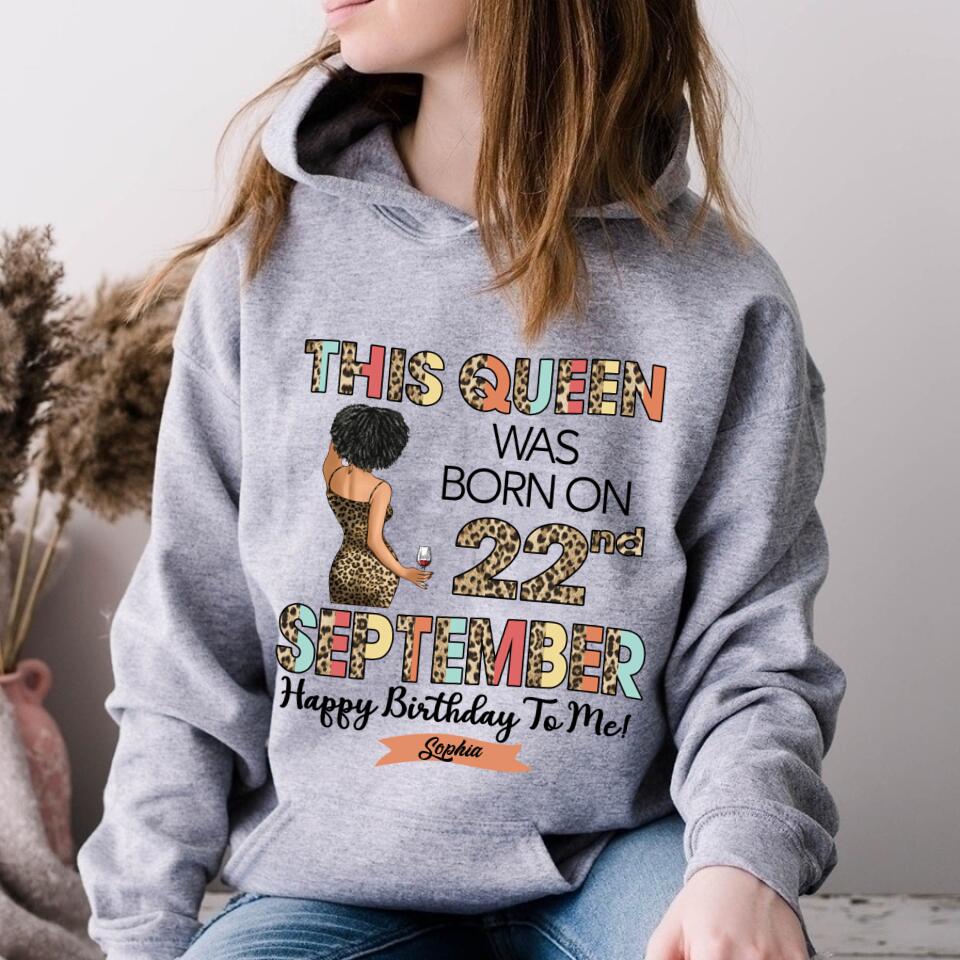 September Birthday Shirt, Custom Birthday Shirt, Queens Born In September, September Birthday Shirts For Woman, September Birthday Gifts