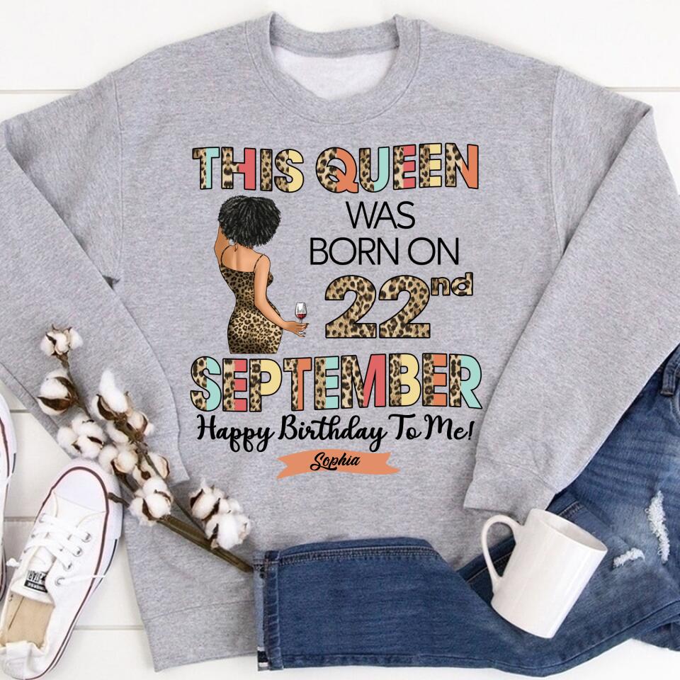 September Birthday Shirt, Custom Birthday Shirt, Queens Born In September, September Birthday Shirts For Woman, September Birthday Gifts