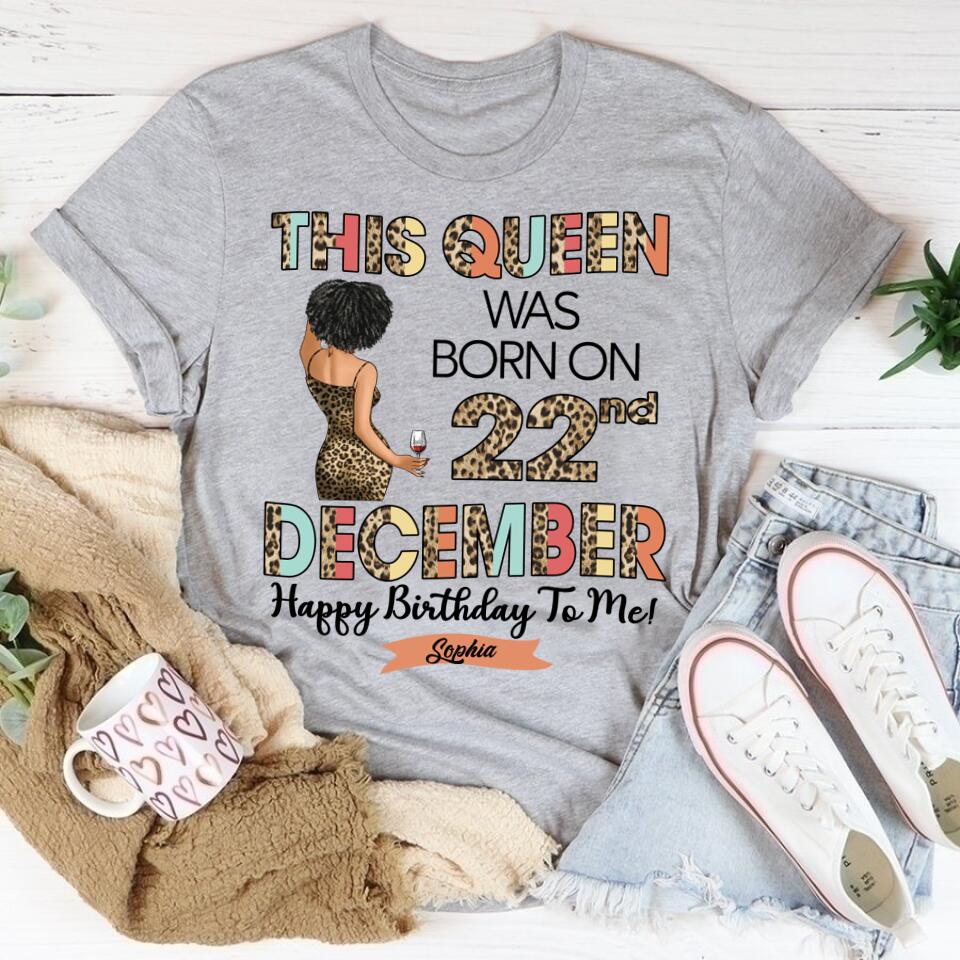 December Birthday Shirt, Custom Birthday Shirt, Queens Born In December, December Birthday Shirts For Woman, December Birthday Gifts