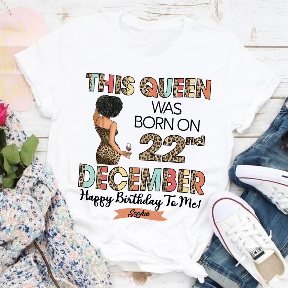 December Birthday Shirt, Custom Birthday Shirt, Queens Born In December, December Birthday Shirts For Woman, December Birthday Gifts