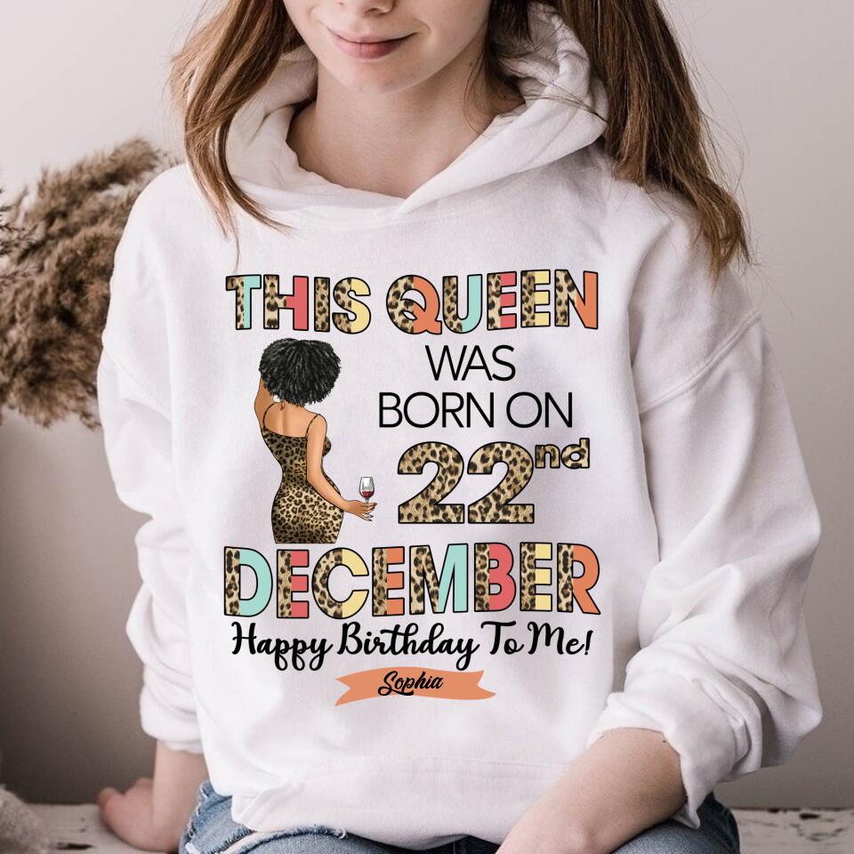 December Birthday Shirt, Custom Birthday Shirt, Queens Born In December, December Birthday Shirts For Woman, December Birthday Gifts