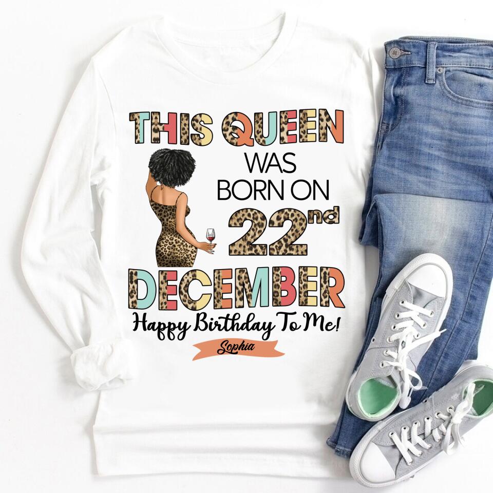December Birthday Shirt, Custom Birthday Shirt, Queens Born In December, December Birthday Shirts For Woman, December Birthday Gifts