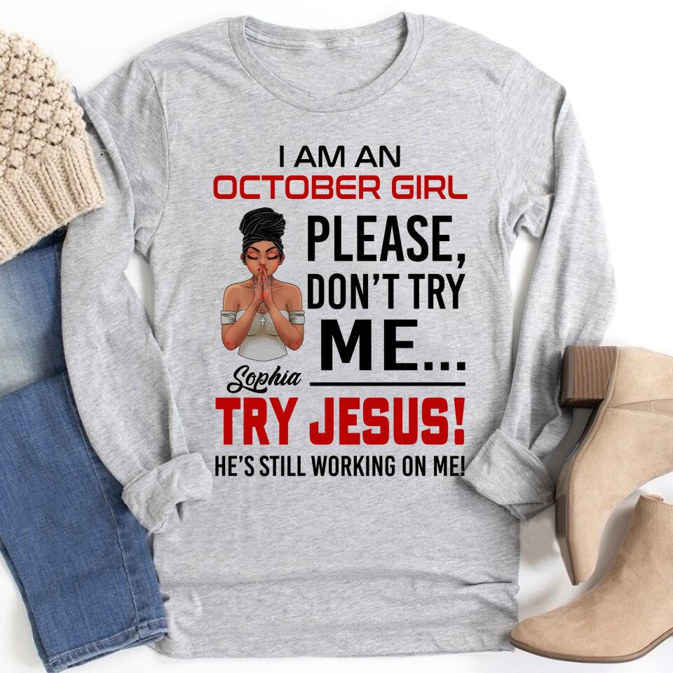 Custom October Birthday Shirt For Woman, Queens are Born In October Gifts, Melanin Afro Woman Shirt, Black Girl Tee, Afro Queen Gift