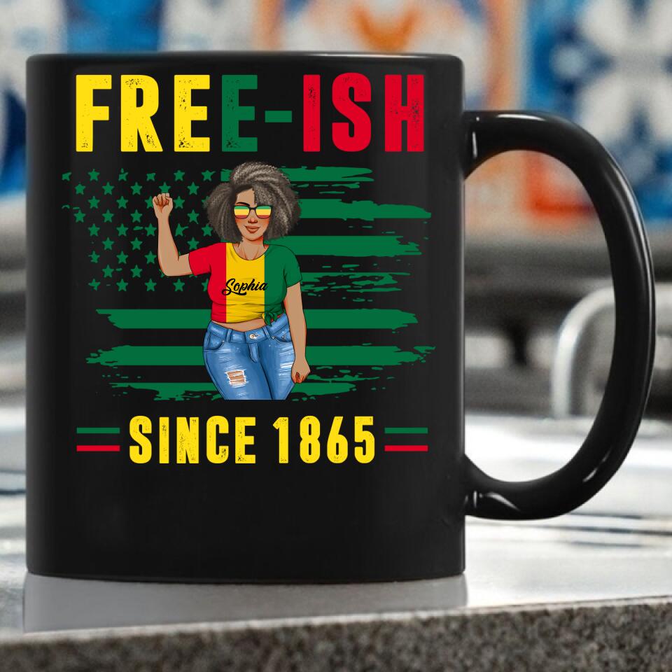 Juneteenth Shirt, Custom Juneteenth Shirt, Juneteenth Freedom Day Afro American African Flag T-Shirt