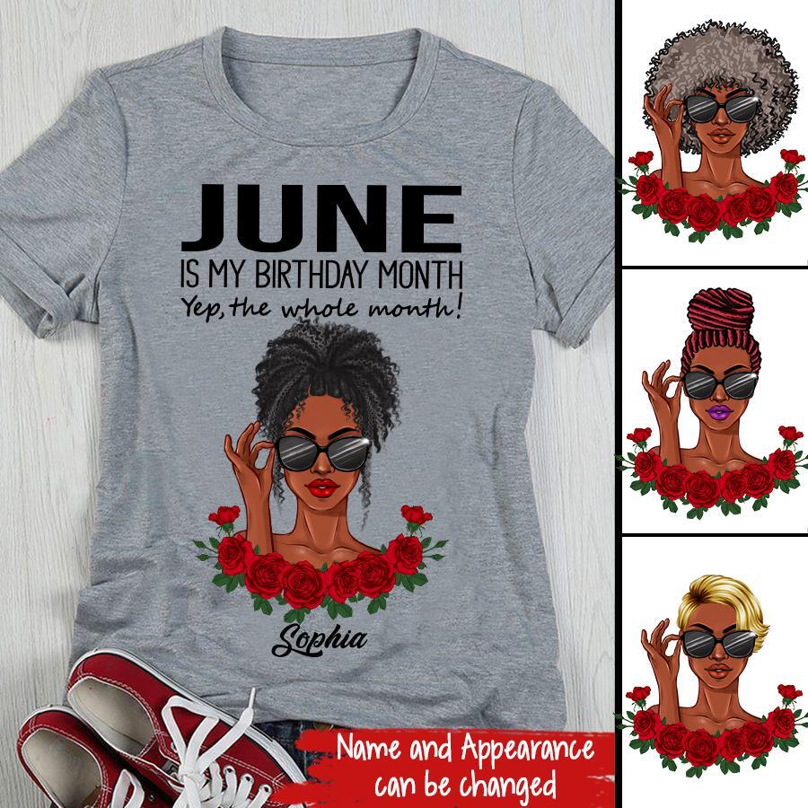 June Birthday Shirt, Custom Birthday Shirt, Queens Born In June, June Birthday Shirts For Woman, June Birthday Gifts