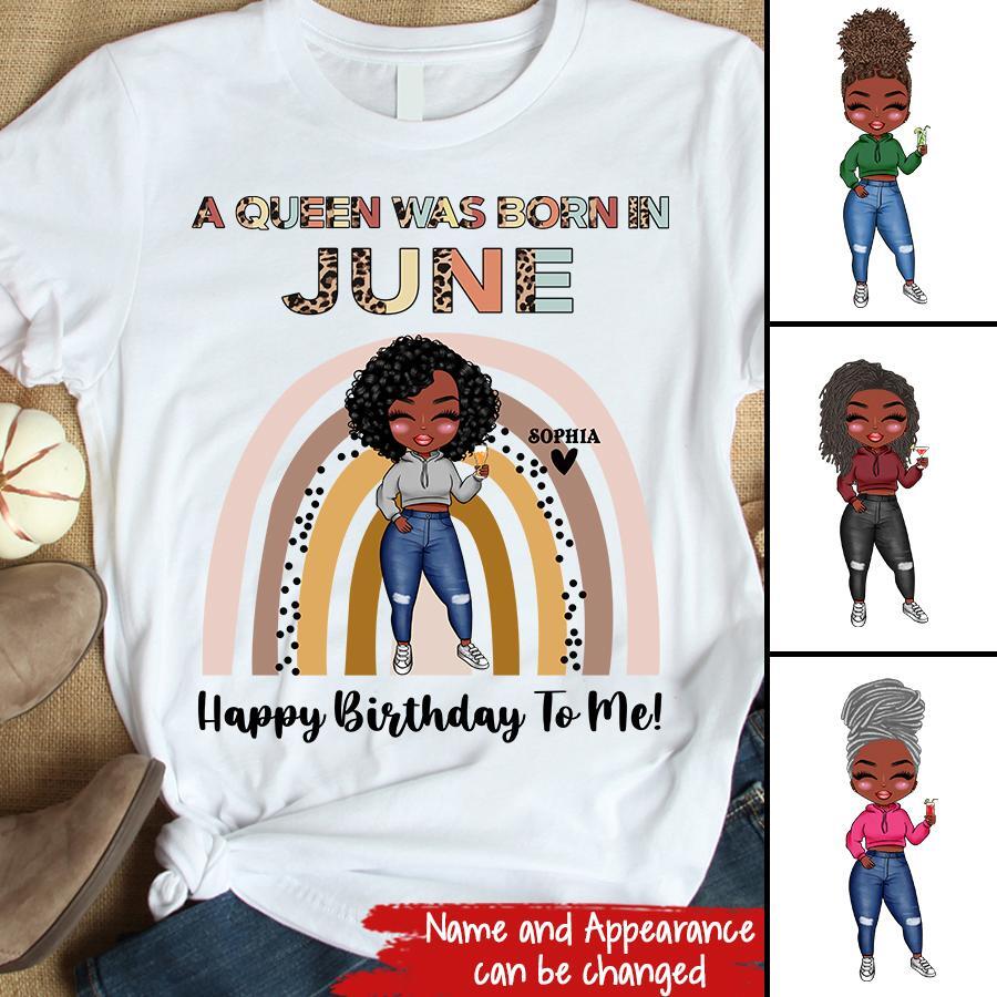 June Birthday Shirt, Custom Birthday Shirt, Queens Born In June, June Birthday Shirts For Woman, June Birthday Gifts