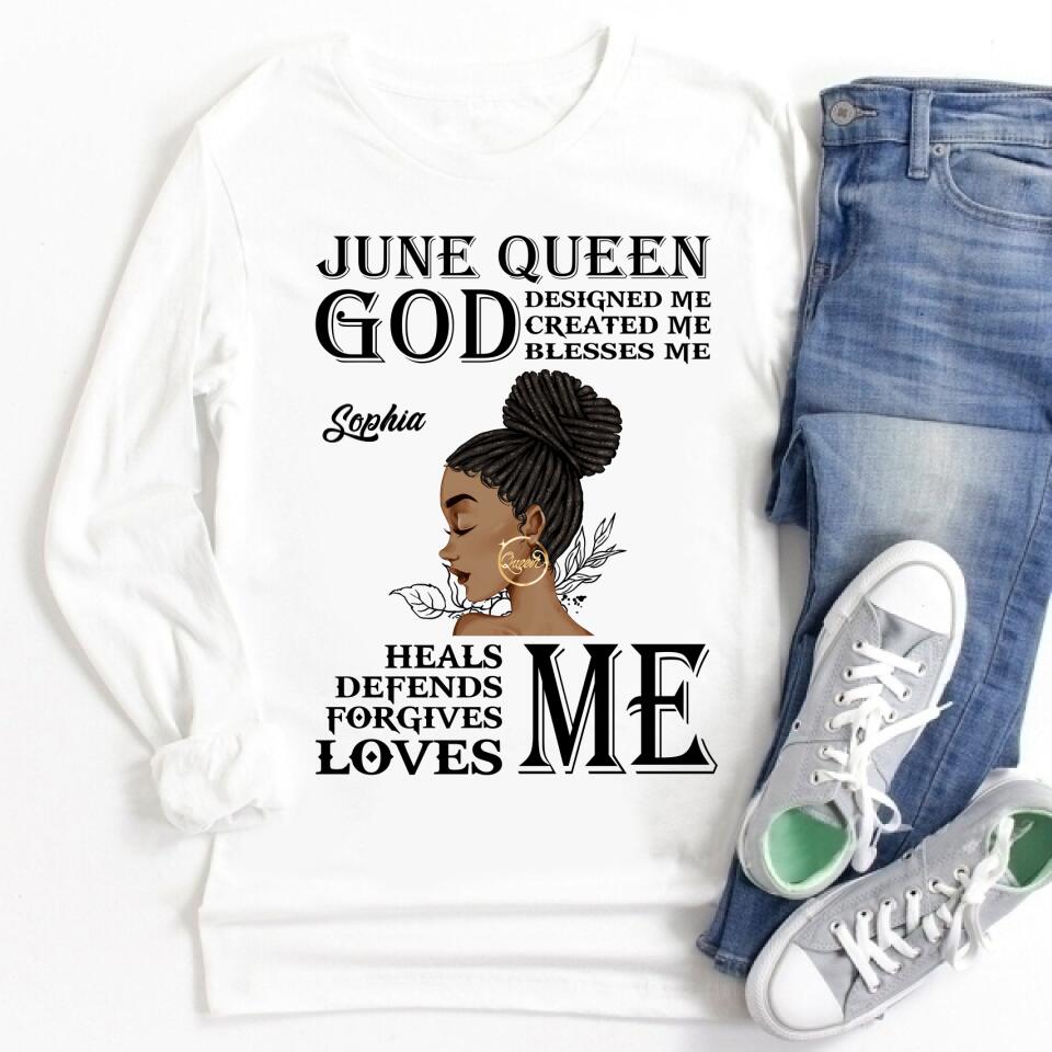 June Birthday Shirt, Custom Birthday Shirt, Queens Born In June, June Birthday Shirts For Woman, June Birthday Gifts