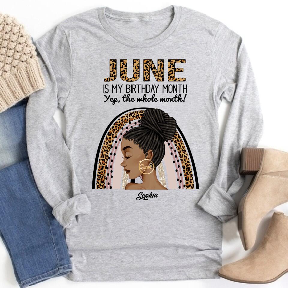 June Birthday Shirt, Custom Birthday Shirt, Queens Born In June, June Birthday Shirts For Woman, June Birthday Gifts