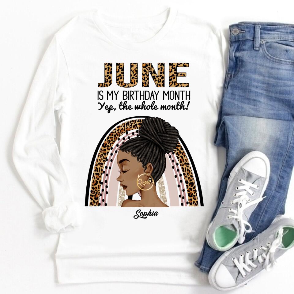 June Birthday Shirt, Custom Birthday Shirt, Queens Born In June, June Birthday Shirts For Woman, June Birthday Gifts