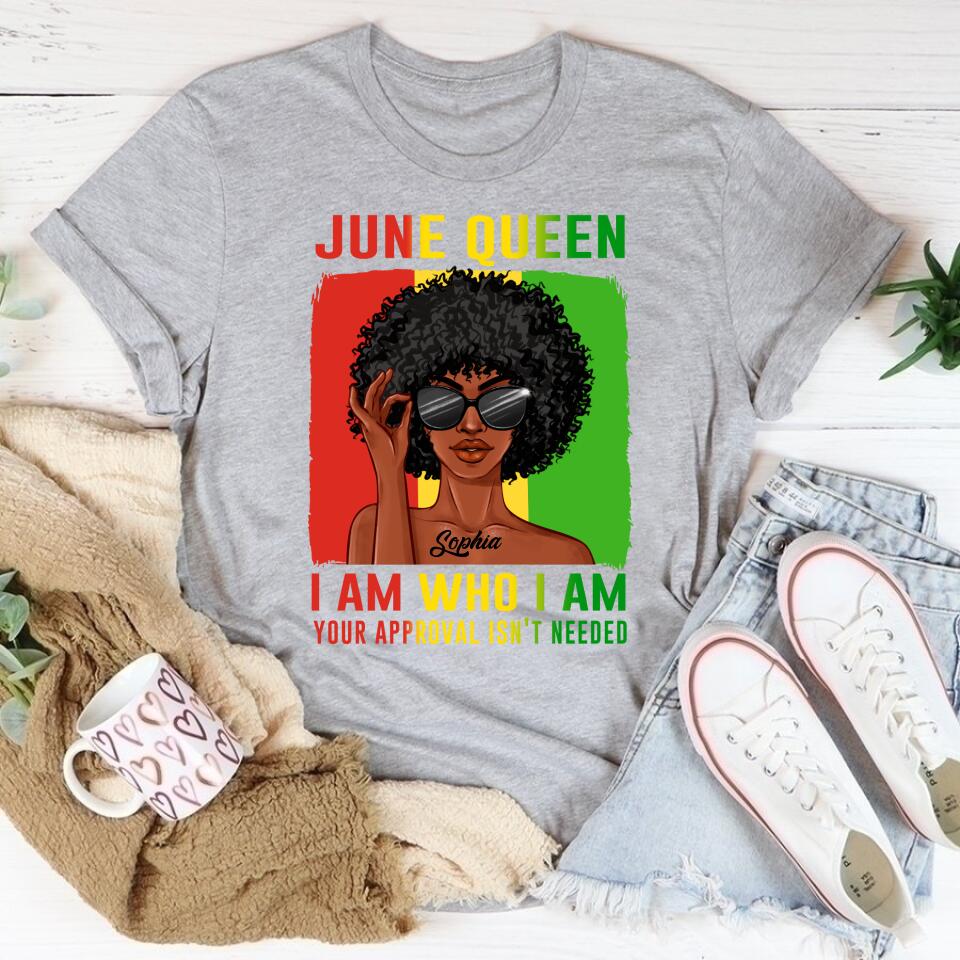 June Birthday Shirt, Custom Birthday Shirt, Queens Born In June, June Birthday Shirts For Woman, June Birthday Gifts