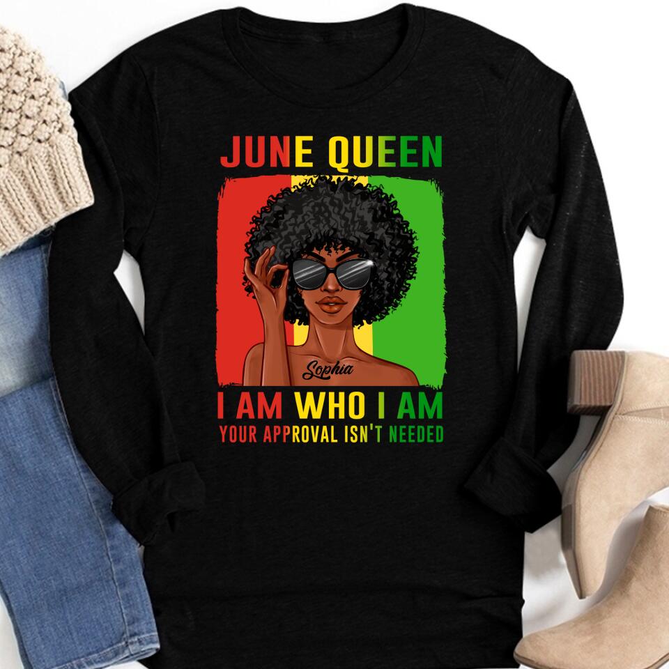 June Birthday Shirt, Custom Birthday Shirt, Queens Born In June, June Birthday Shirts For Woman, June Birthday Gifts